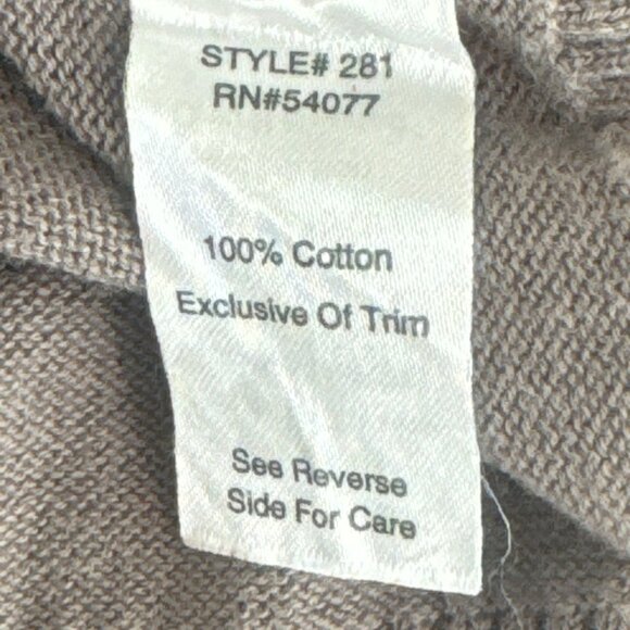 CABI Coporal Military Style Cardigan Taupe Sz M #281 EUC - Picture 5 of 6